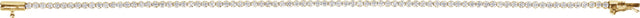 14K Gold Round Lab-Grown Diamond Lightweight Line Bracelet - Yellow Gold - view 3