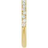 14K Gold Round Lab-Grown Diamond Anniversary Band – 1.7-2.5mm Stones - Yellow Gold - view 4