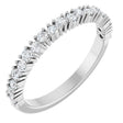 Platinum Round Lab-Grown Diamond Anniversary Band – 1.7-2.5mm Stones