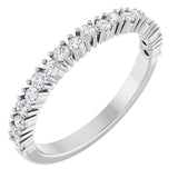Platinum Round Natural Diamond Anniversary Band – 1.7-2.5mm Stones