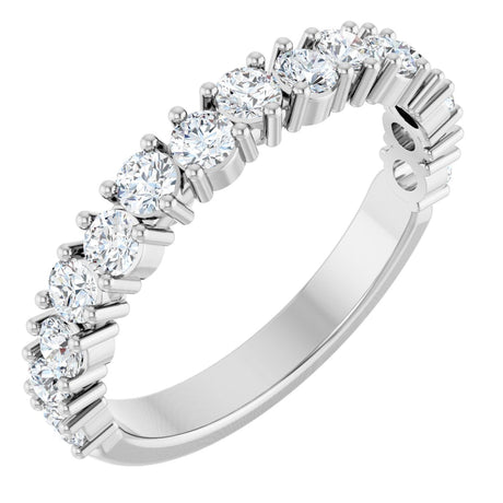 Platinum Round Lab-Grown Diamond Anniversary Band – 1.7-2.5mm Stones