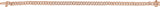 14K Gold Round Natural Diamond Accented Link Bracelet – 1mm Stones - Rose Gold - view 2