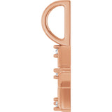 14K Gold Round Natural Diamond Accented Star Pendant – 0.03 CTW - Rose Gold - view 2