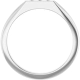 Platinum Round Natural Diamond Three-Stone Ring – 1.2mm Stones - view 2