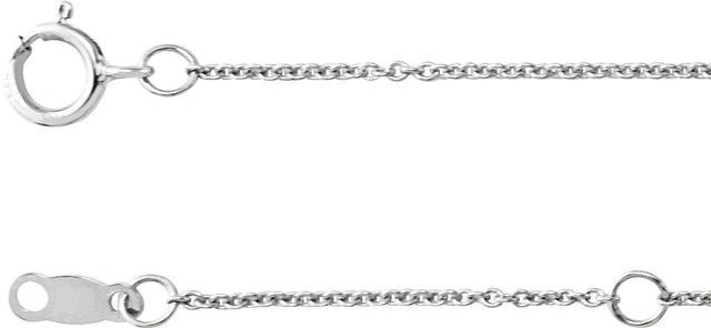 14K Gold Round Natural Black Diamond Bezel-Set Station Necklace - White Gold - view 3