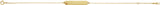 14K Gold Round Natural Citrine Engravable Geometric Bracelet - Yellow Gold - view 4