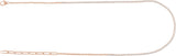 14K Gold Round Natural Diamond Adjustable Line Necklace - Rose Gold - view 3