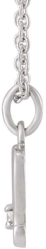14K Gold Round Natural Diamond Accented Zodiac Necklace - White Gold - view 3