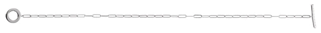 14K Gold Round Natural Diamond Accented Toggle Bracelet - White Gold - view 3