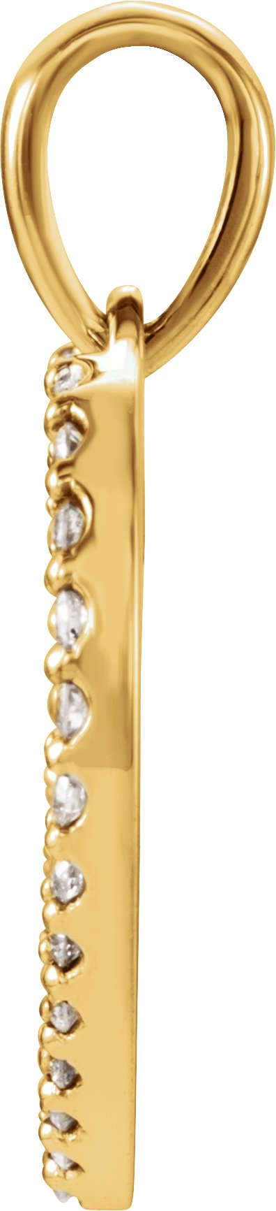 14K Gold Heart Pendant – 19.6x15.9mm - Yellow Gold - view 2