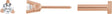14K Gold Natural Diamond Round 3-Prong Press Fit Stud Earrings - Rose Gold