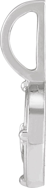 Men's 14K Gold Round Natural Diamond Element Pendant - White Gold - view 2