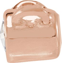 14K Gold Round Natural Diamond Rose-Cut Bezel-Set Necklace - Rose Gold - view 2