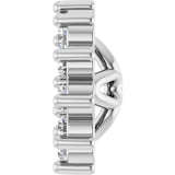 Platinum Natural Diamond Accented Earring Jackets III - view 3