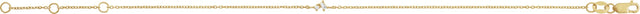 14K Gold Straight Baguette Natural Diamond Accented Link Bracelet - Yellow Gold - view 2