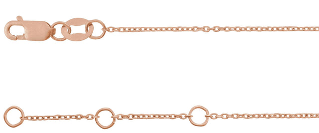 14K Gold Straight Baguette Natural Diamond Accented Link Bracelet - Rose Gold - view 3