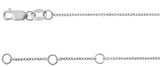 14K Gold Straight Baguette Natural Diamond Accented Link Bracelet - White Gold - view 3