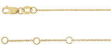 14K Gold Straight Baguette Natural Diamond Accented Link Bracelet - Yellow Gold - view 3