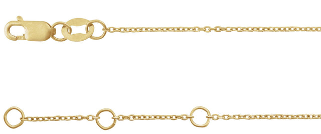 14K Gold Straight Baguette Natural Diamond Accented Link Bracelet - Yellow Gold - view 3