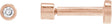 14K Gold Natural Diamond Round Bezel-Set Earrings - Rose Gold