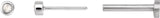 14K Gold Natural Diamond Round Rose-Cut Bezel-Set Earrings - White Gold