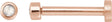 14K Gold Natural Diamond Round Rose-Cut Bezel-Set Earrings - Rose Gold