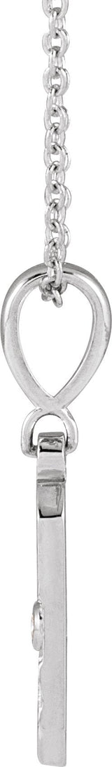 14K Gold Round Natural Diamond Accented Sun Necklace or Pendant - White Gold - view 2