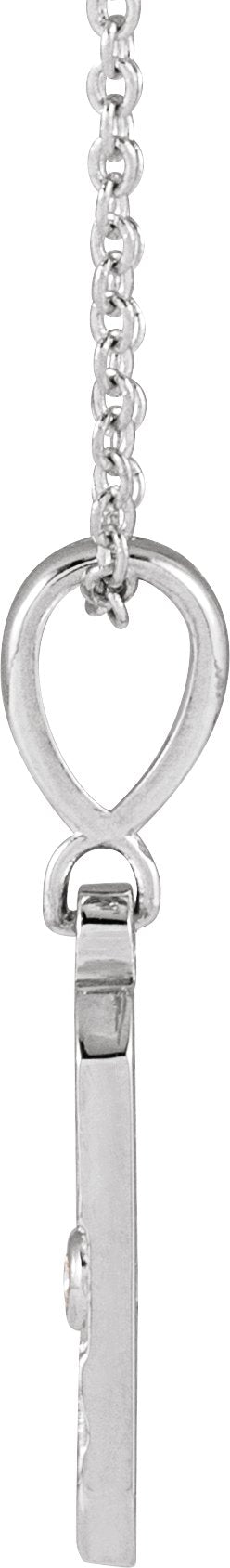 14K Gold Round Natural Diamond Accented Sun Necklace or Pendant - White Gold - view 2