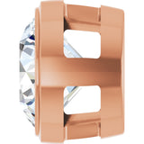 14K Gold Lab-Grown Diamond Round Bezel-Set Slide Pendant - Rose Gold - view 3