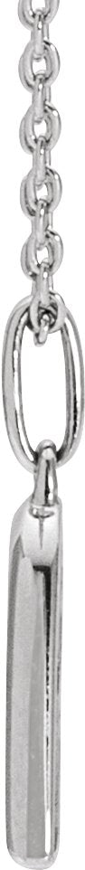 14K Gold Round Natural Diamond Pavé-Style Heart Necklace or Pendant - White Gold - view 2
