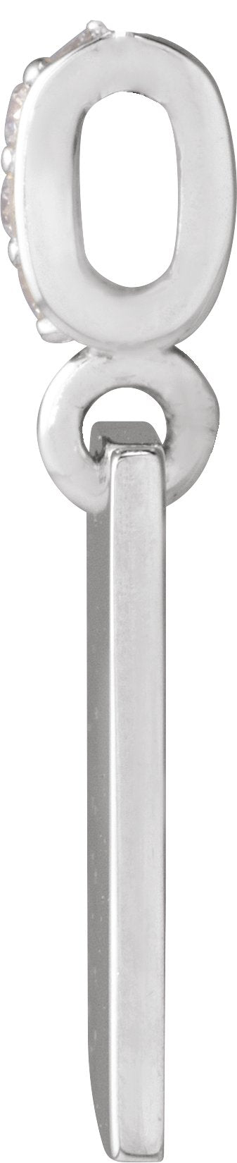 Platinum Round Natural Diamond Faith Over Fear Neckalce or Pendant - view 2