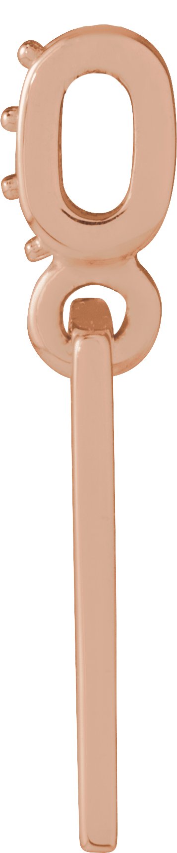 14K Gold Round Natural Diamond Faith Over Fear Neckalce or Pendant - Rose Gold - view 2