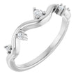 Platinum Round Natural Diamond Accented Ring III