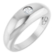 Platinum Round Lab-Grown Diamond Solitaire Ring