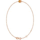 14K Gold Round Natural Citrine Bezel-Set Link Bracelet - Rose Gold - view 5