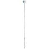 14K Gold Round Natural Blue Sapphire Bezel-Set Link Bracelet - White Gold - view 9