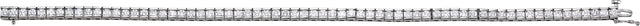 14K Gold Round Lab-Grown Diamond Accented Line Bracelet - White Gold - view 2