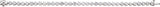 18K Gold Round Natural Diamond Line Bracelet – 4.4mm Stones - White Gold - view 2