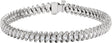 14K Gold Round Natural Diamond Accented Line Bracelet – 1.7mm Stones