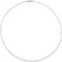 14K Gold Round Natural Diamond Accented Line Necklace