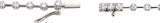 14K Gold Round Natural Diamond Accented Line Necklace - view 2