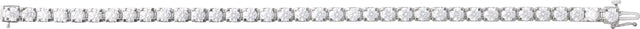 14K Gold Round Lab-Grown Diamond Line Bracelet – 1.4-4.25mm Stones - White Gold - view 3