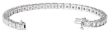 14K Gold Round Lab-Grown Diamond Line Bracelet – 1.4-4.25mm Stones - White Gold - view 3