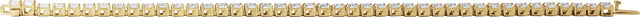 14K Gold Round Lab-Grown Diamond Line Bracelet – 1.4-4.25mm Stones - Yellow Gold - view 4