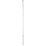 Platinum Natural Diamond Graduated Link Bracelet - view 3