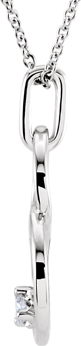 14K Gold Round Natural Diamond Accented Circle Necklace – 04 CTW - view 2
