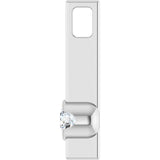 Platinum Round Natural Diamond Solitaire Bar Necklace or Pendant - view 2