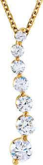 14K Gold Journey Graduated Necklace - Yellow Gold