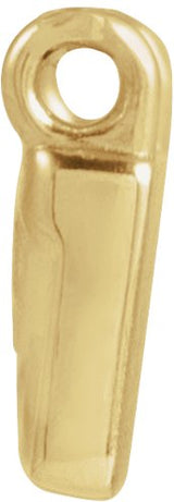 14K Gold Round Natural Diamond Creation of Adam Necklace - Yellow Gold - view 2