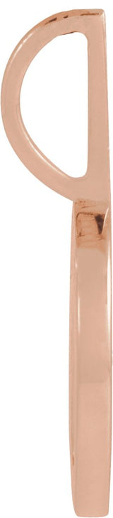 14K Gold Round Natural Diamond Mama Bear Necklace or Pendant - Rose Gold - view 2